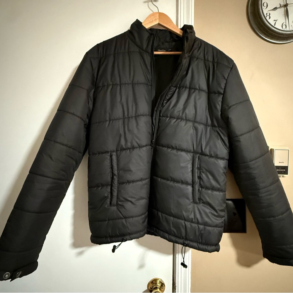 Men's Black Puffer Jacket